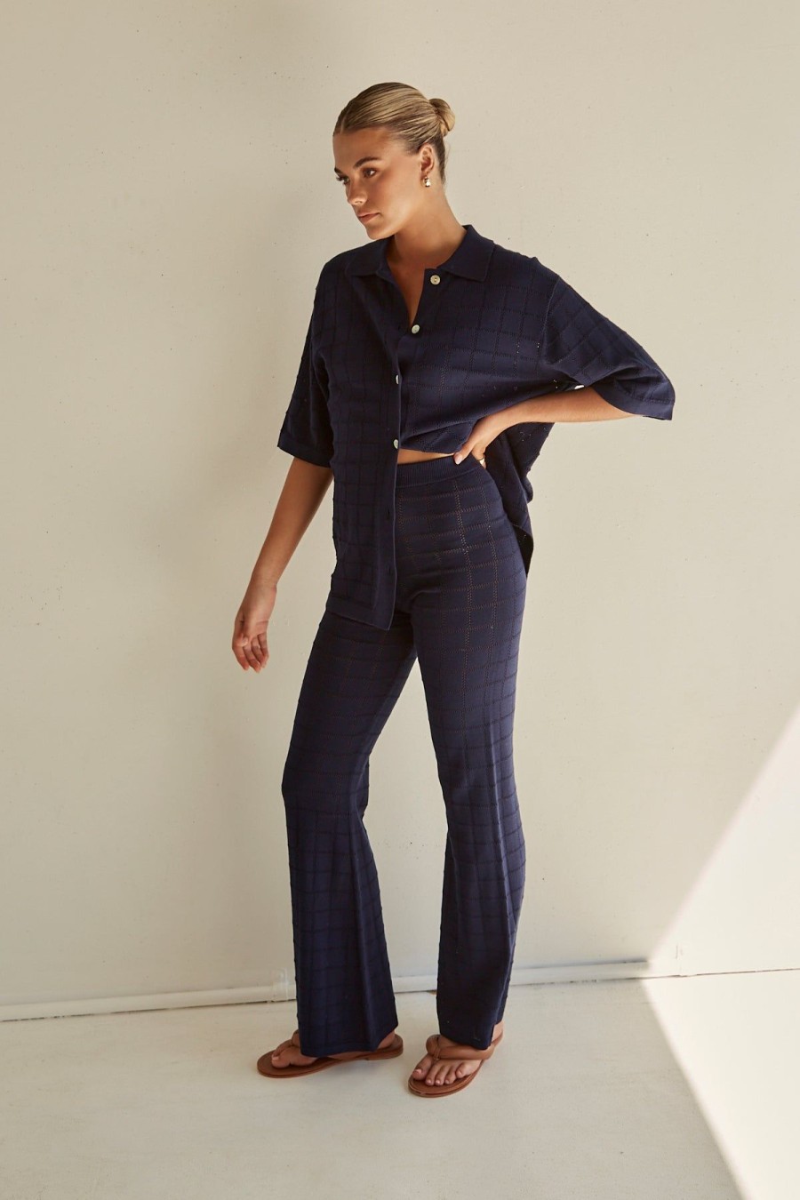Clothing Runway Scout | Solstice Knit Pant (Navy)