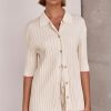 Maternity Runway Scout | Porter Knit Shirt (Beige)