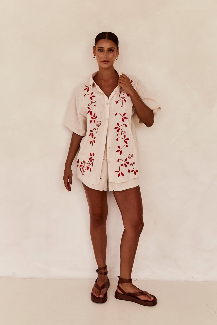 Maternity Runway Scout | Matteo Shorts (Red)